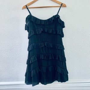 Do+Be black tiered mini black dress size large